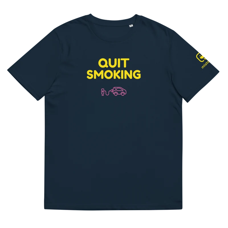 T-shirt unisexe - Quit Smoking - Bleu marine