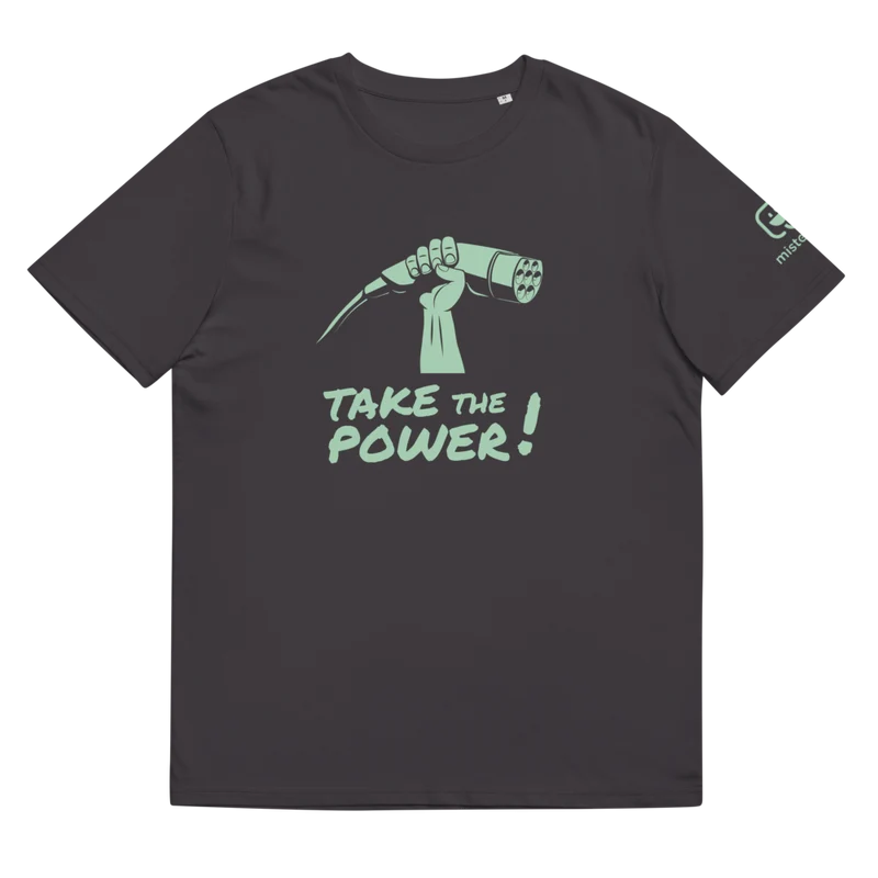 T-shirt unisexe - Take the power - anthracite