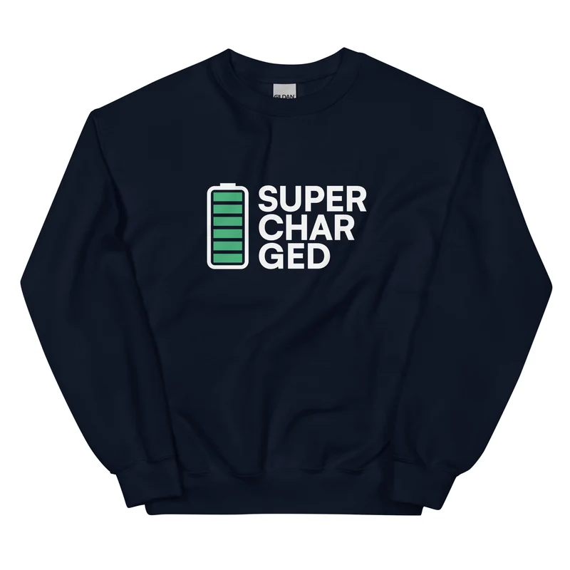 Sweat Supercharged - Bleu marine