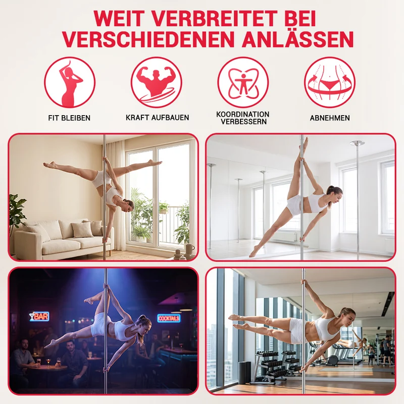 Höhenverstellbare Turnstange für Fitness