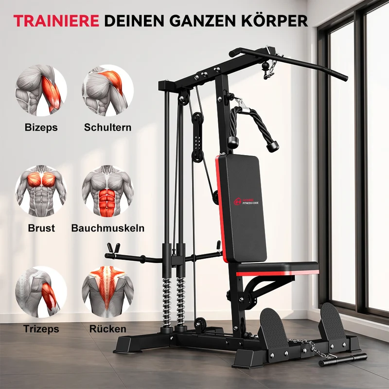 Latzugmaschine mit Hohem und Niedrigem Seilzug