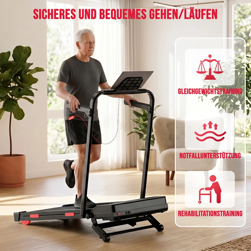 Laufband Y5 mit Bürstenlosem Motor, 0 % - 15 % Automatische Steigung