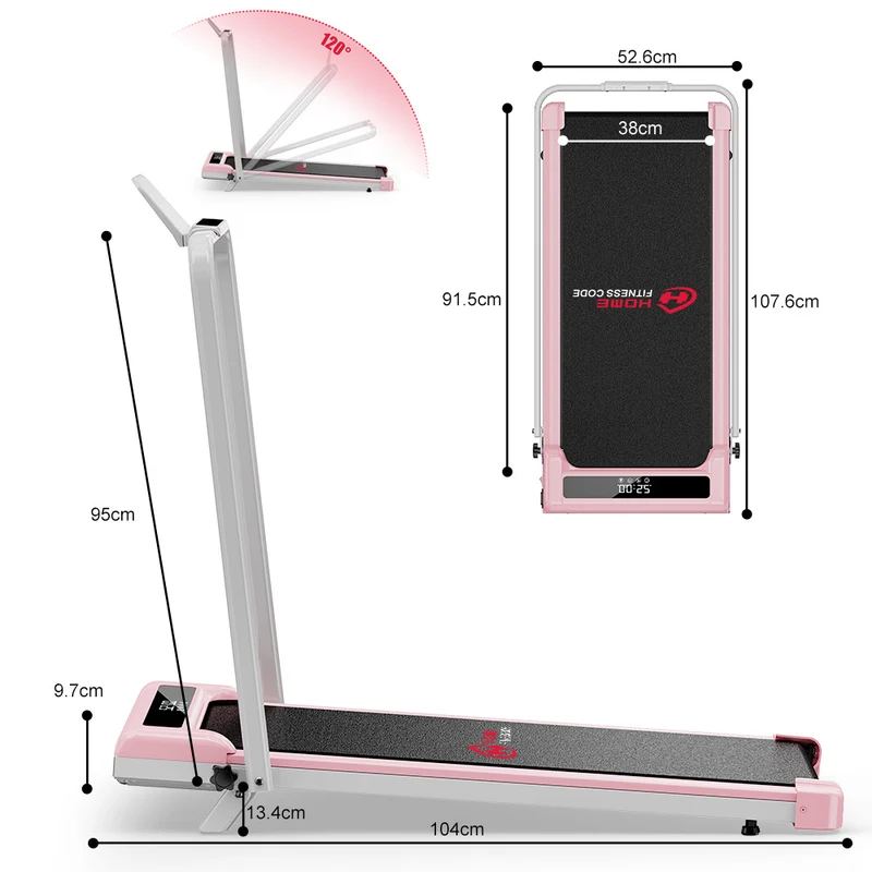 Klappbares Laufband Z3 mit Bürstenlosem Motor, Tempo 1-6KM/H, 5 % Manuelle Steigung