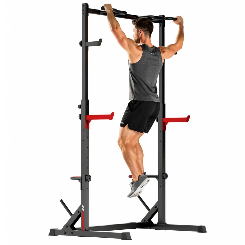Kniebeuge Half-Rack mit Klimmzugstange