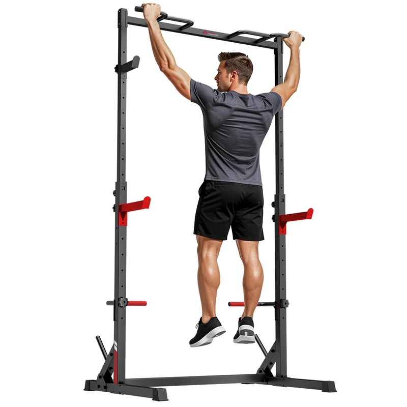 Kniebeuge Half-Rack mit Klimmzugstange