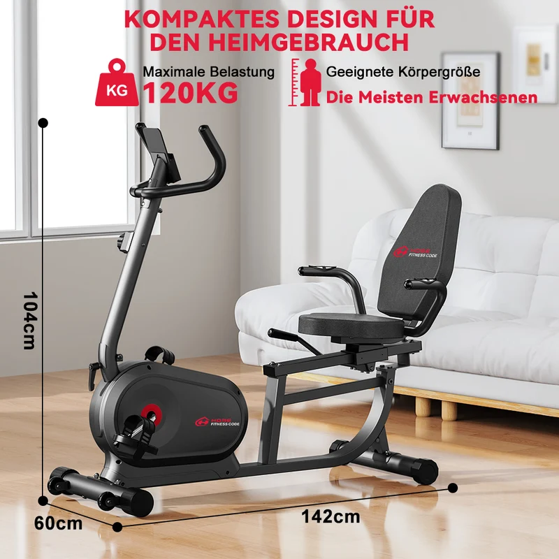 Liegeergometer X1, 16 Widerstandsstufen