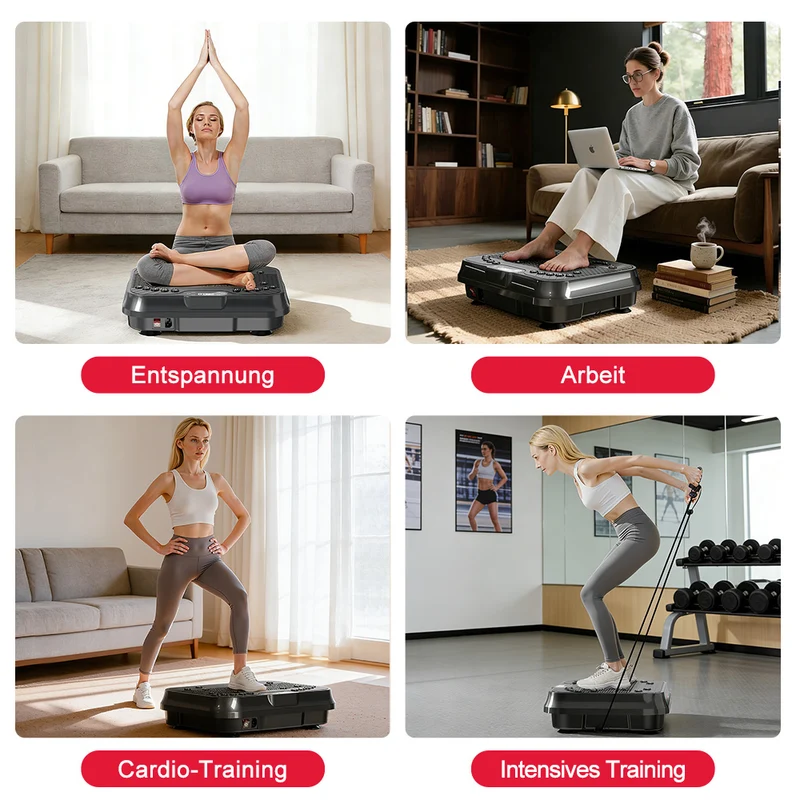 Fitness-Vibrationsplatte F1, 250 Intensitätsstufen