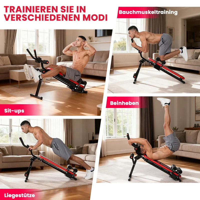 Faltbarer Bauchmuskeltrainer