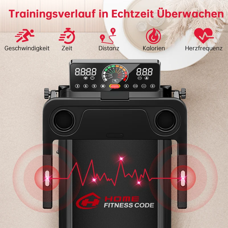 Klappbares Laufband Q8, 1-12 KM/H, 5% Manuelle Steigung