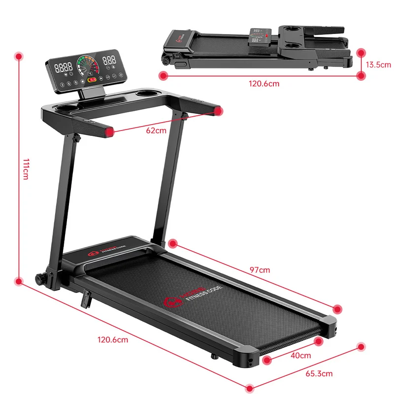 Klappbares Laufband Q8, 1-12 KM/H, 5% Manuelle Steigung