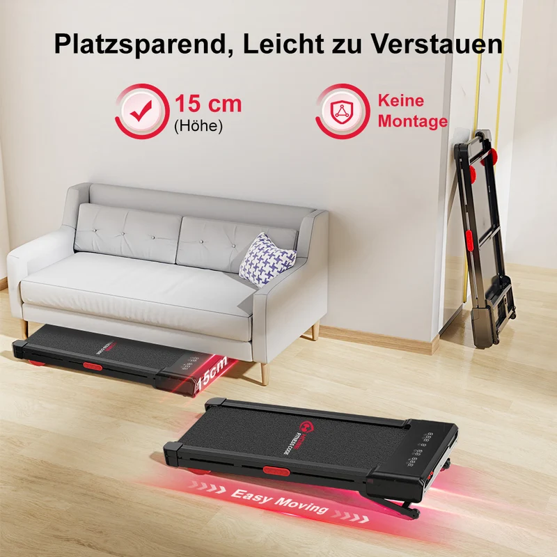 Laufband Y1 mit 0-12 % Automatischer Steigung, Geschwindigkeit 1-10KM/H