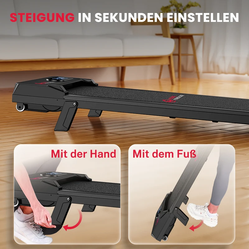 Laufband T7, Tempo 1-6KM/H, 5 % Manuelle Steigung
