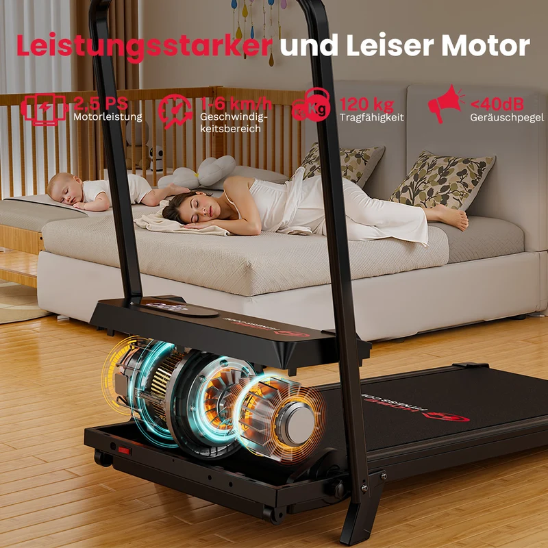 Laufband T7, Tempo 1-6KM/H, 5 % Manuelle Steigung