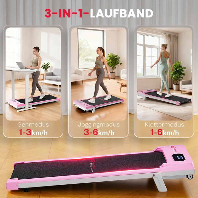 Laufband T7, Tempo 1-6KM/H, 5 % Manuelle Steigung