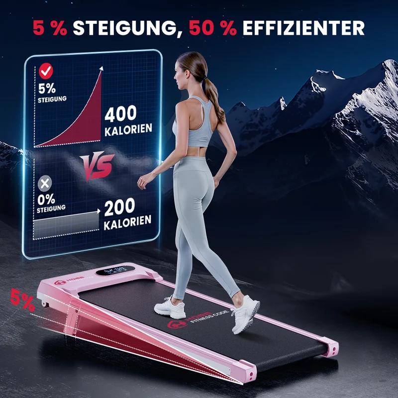 Laufband T7, Tempo 1-6KM/H, 5 % Manuelle Steigung