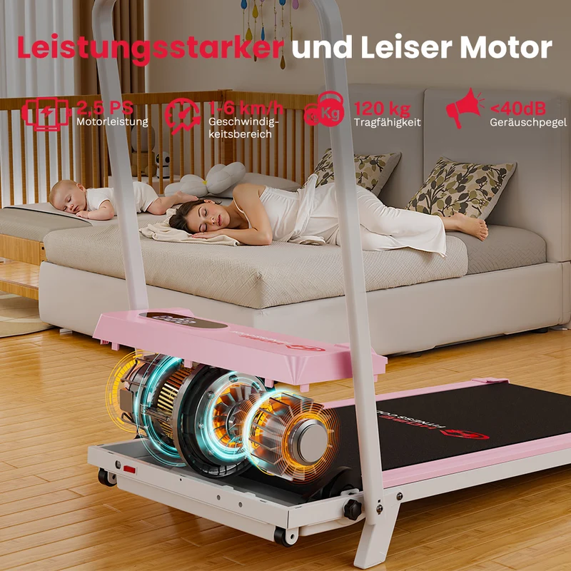Laufband T7, Tempo 1-6KM/H, 5 % Manuelle Steigung
