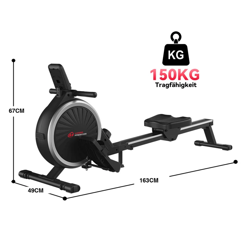Magnetisches Rudergerät, 16-Stufen-Widerstand