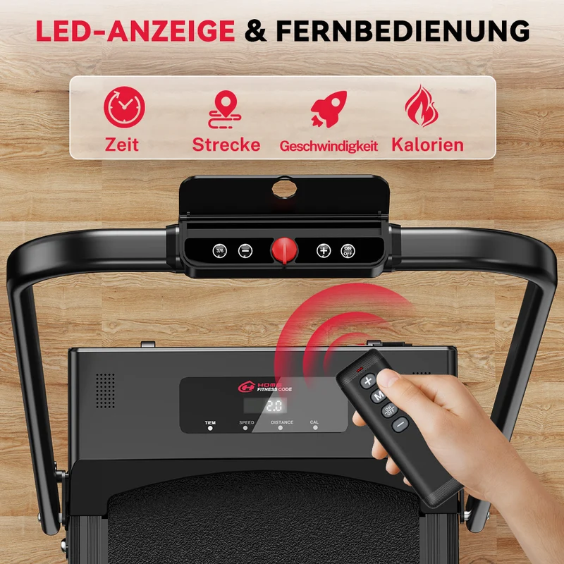 Laufband C1, Tempo 1-10KM/H, 5 % Manuelle Steigung