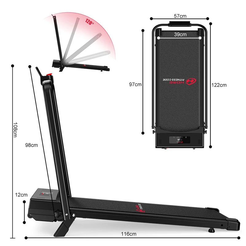 Laufband C1, Tempo 1-10KM/H, 5 % Manuelle Steigung