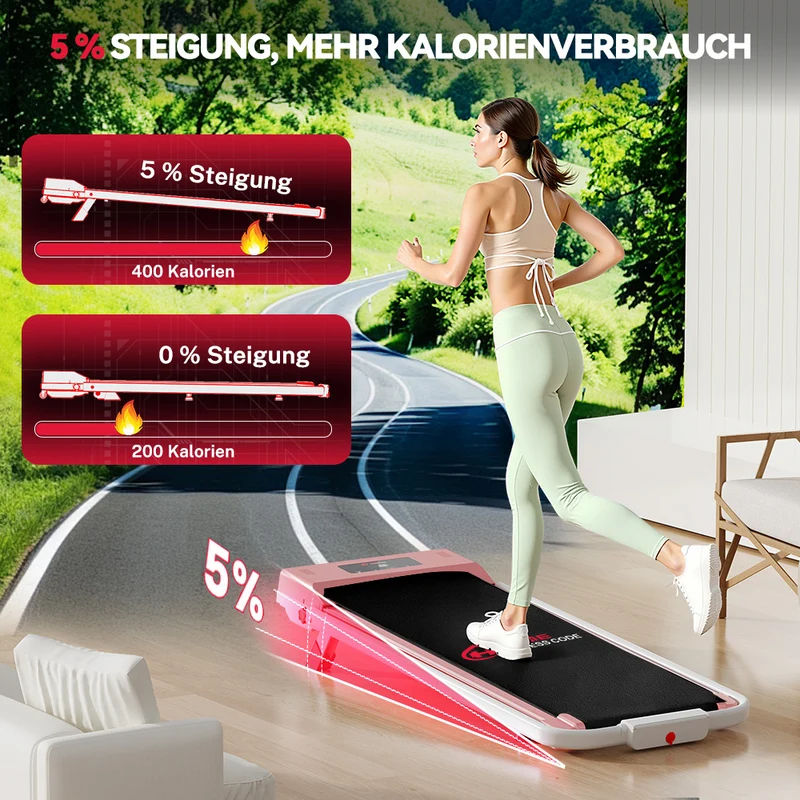Laufband C1, Tempo 1-10KM/H, 5 % Manuelle Steigung