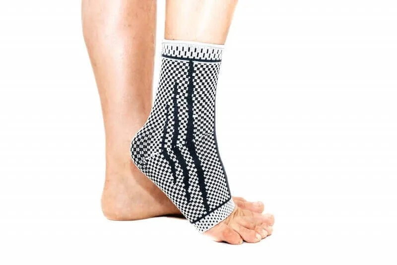 Knöchelbandage mit Silikoneinlage zur Stabilisierung