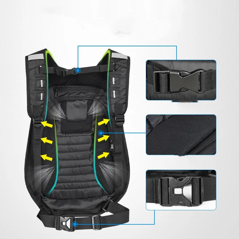 Motorrad Rucksack Wasserdicht | Hartschale & Carbon
