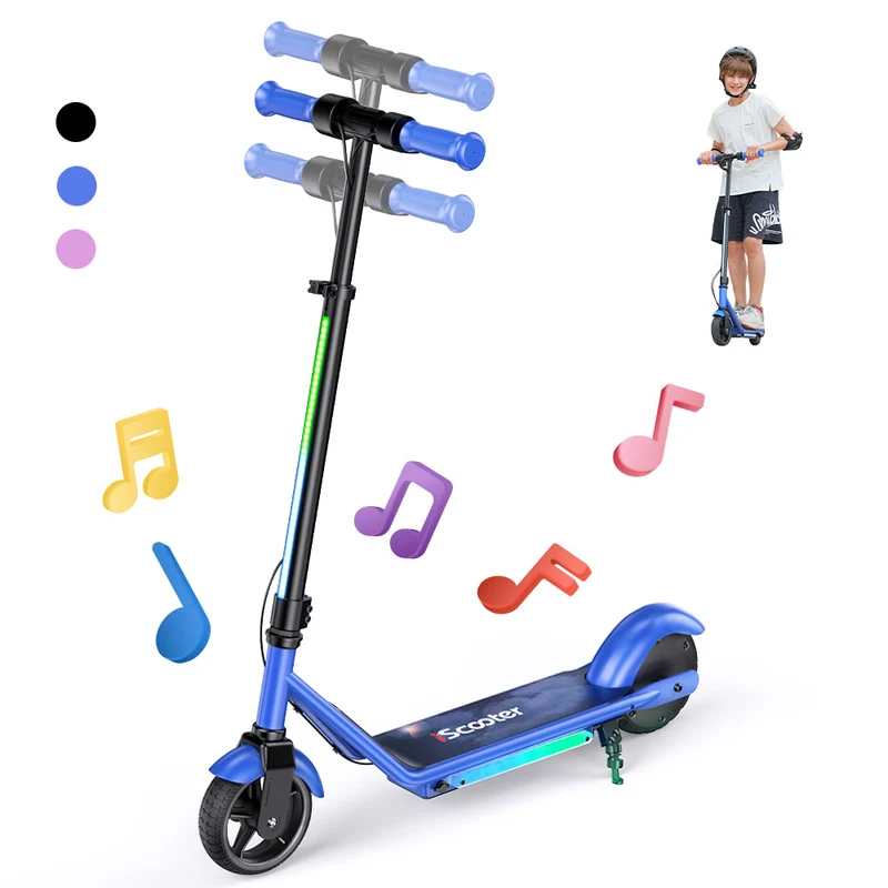 iScooter iK3Max Kinder E-Scooter 6″ mit LED & 3 Geschwindigkeiten