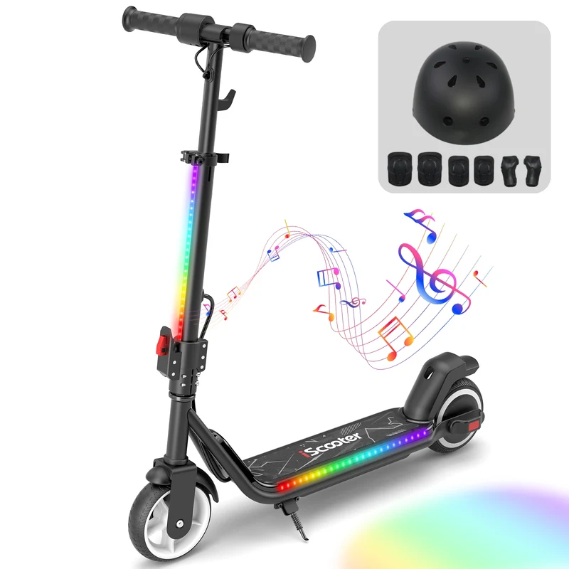 iScooter iK3Max Kinder E-Scooter 6″ mit LED & 3 Geschwindigkeiten