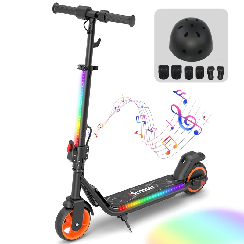 iScooter iK3Max Kinder E-Scooter 6″ mit LED & 3 Geschwindigkeiten