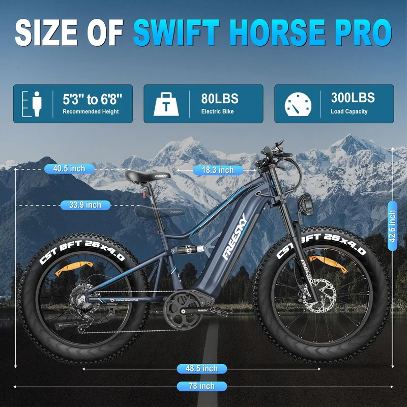 Freesky Swift Horse Pro X-6E Electric Bike