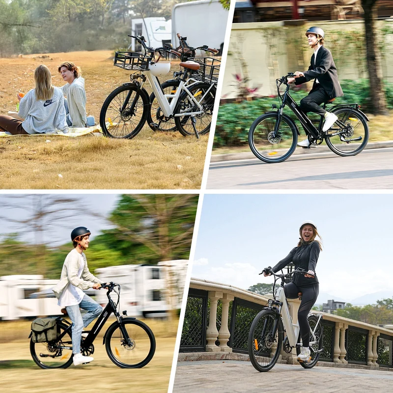 isinwheel Ucitys 1000W Electric Cruiser Bike