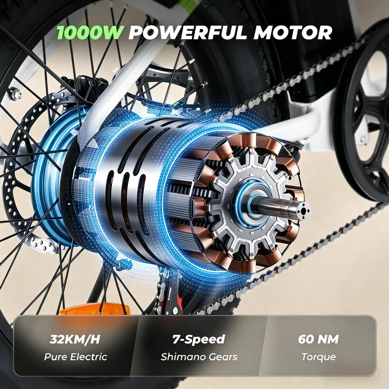 isinwheel U7 1000W Cargo Electric Bike