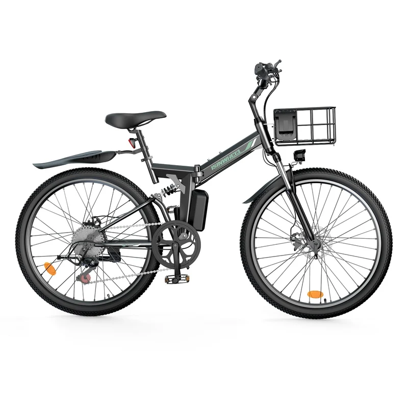 isinwheel M40 750W Folding Electric Bike with Basket