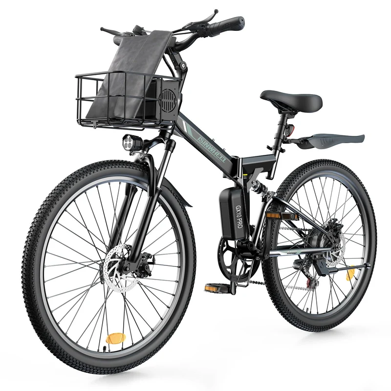 isinwheel M40 750W Folding Electric Bike with Basket