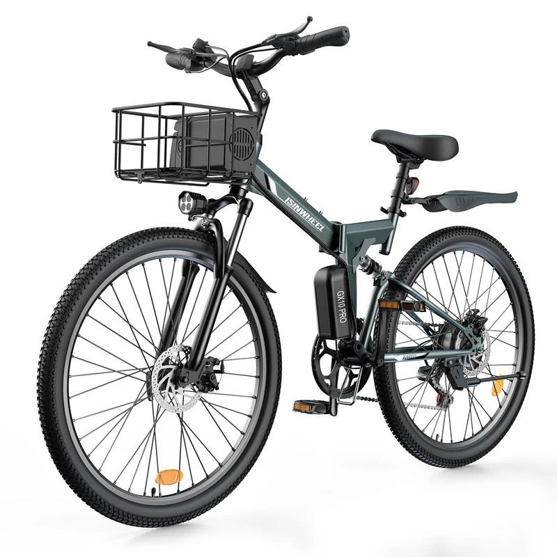 isinwheel M40 750W Folding Electric Bike with Basket