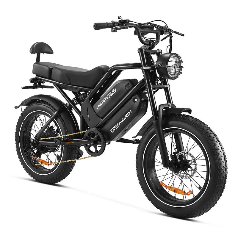 HappyRun G70 Electric Cargo Bike — 2-Seater Dual Battery