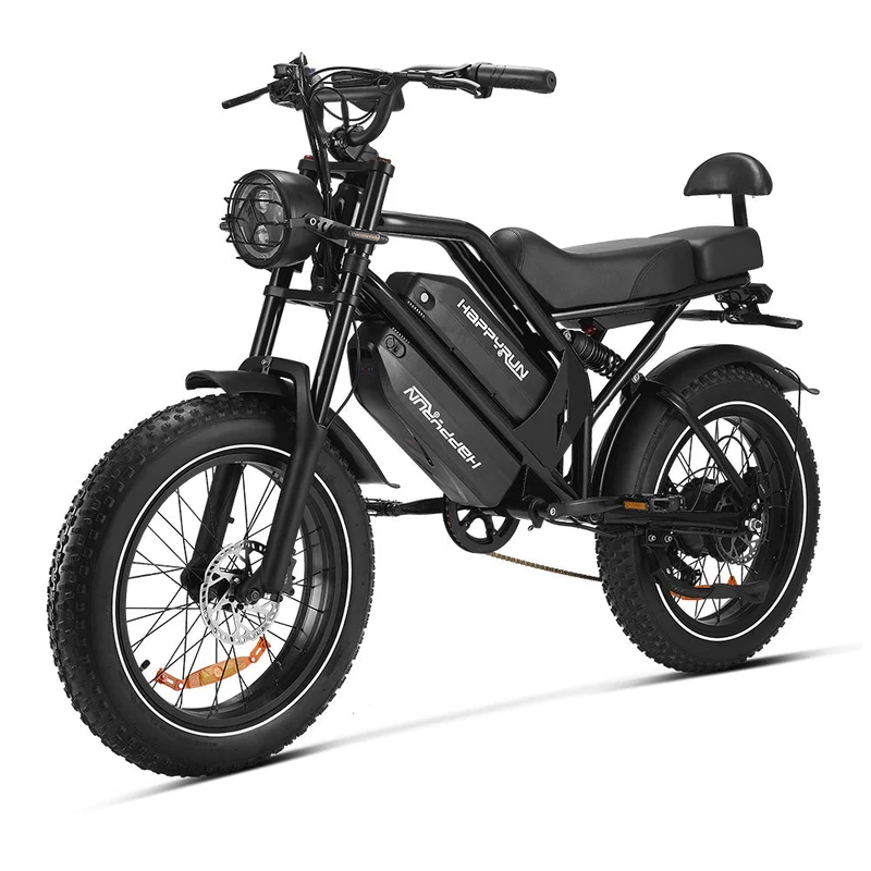 HappyRun G70 Electric Cargo Bike — 2-Seater Dual Battery