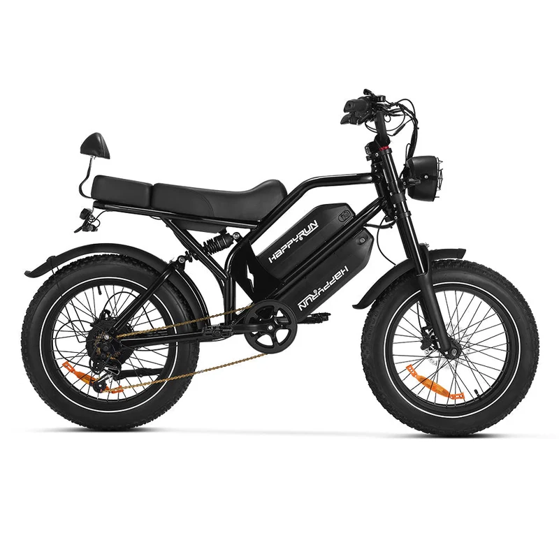 HappyRun G70 Electric Cargo Bike — 2-Seater Dual Battery