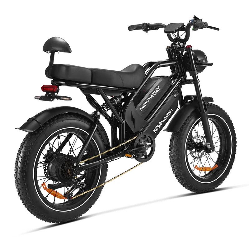 HappyRun G70 Electric Cargo Bike — 2-Seater Dual Battery