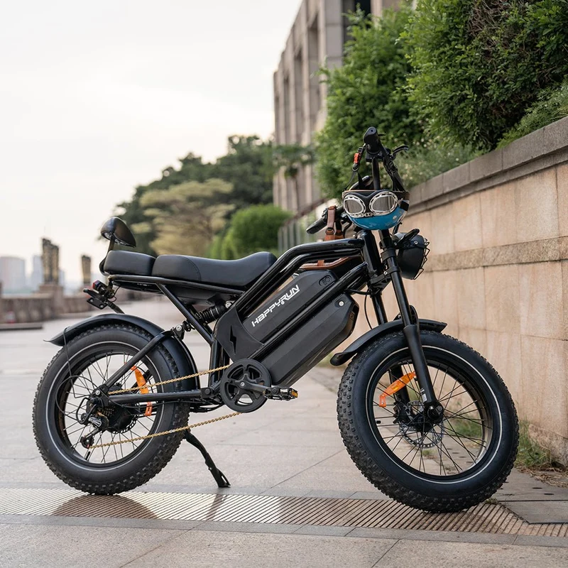 HappyRun G70 Electric Cargo Bike — 2-Seater Dual Battery