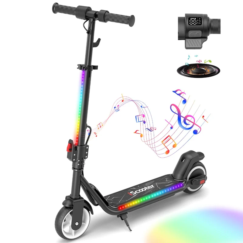 iScooter iK3Max Kinder E-Scooter 6″ mit LED & 3 Geschwindigkeiten