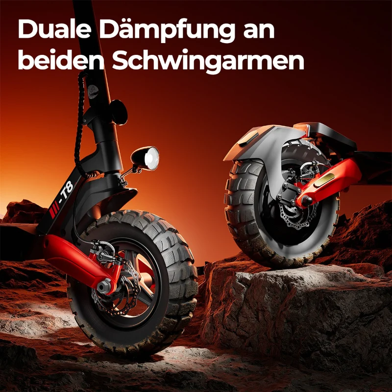 iScooter T8 Offroad-E-Scooter Mit Straßenzulassung (ABE,eKFV)