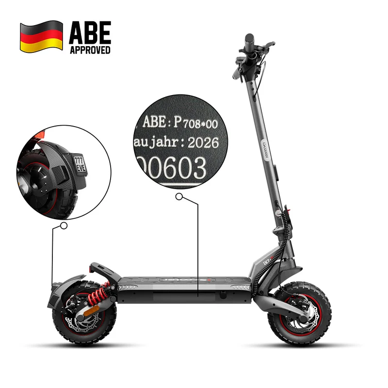 iScooter T8 Offroad-E-Scooter Mit Straßenzulassung (ABE,eKFV)