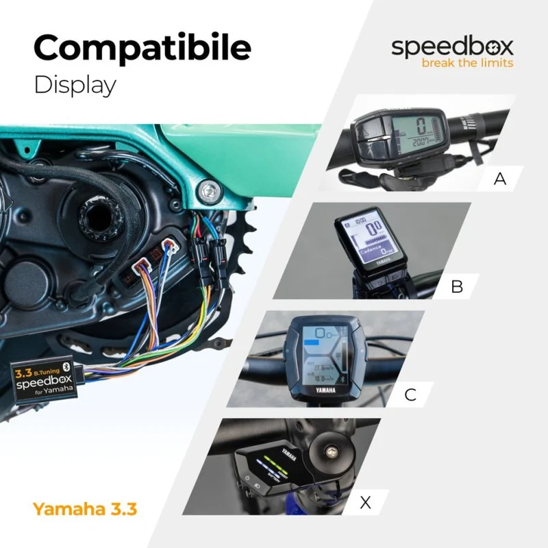 SpeedBox 3.3 for Yamaha PW-X3 | PW-S2 | PW-XM motors and Yamaha YDX-Moro 05, Moro 07 e-bikes