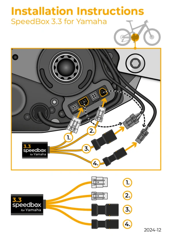SpeedBox 3.3 for Yamaha PW-X3 | PW-S2 | PW-XM motors and Yamaha YDX-Moro 05, Moro 07 e-bikes