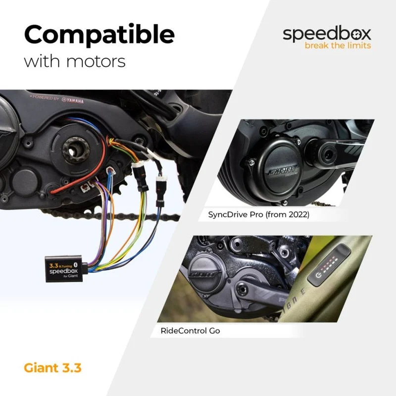 SpeedBox 3.3 for Giant SyncDrive Pro3, Pro3X, Pro 2, SyncDrive Sport 2 with RideControl Dash