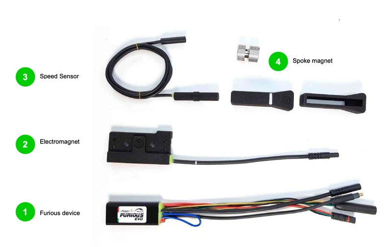 SpeedFun Furious Evo easy+ for Bosch Performance Line SX (gen. 4) Smart System with Rim Magnet