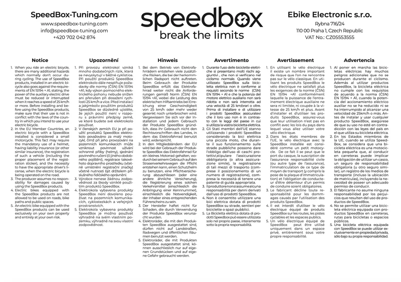 SpeedBox 3.0 eBike Tuning kit for all Bosch Motors without Smart System