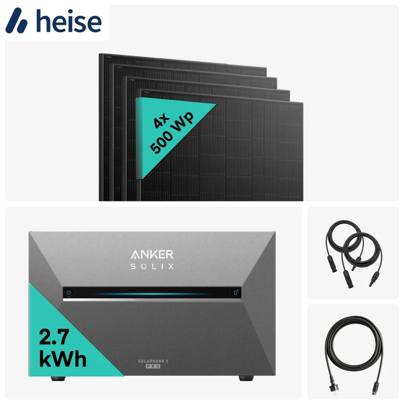 Heise Deal: Yuma x Anker - 2000W Balkonkraftwerk mit SOLIX Solarbank 3 PRO