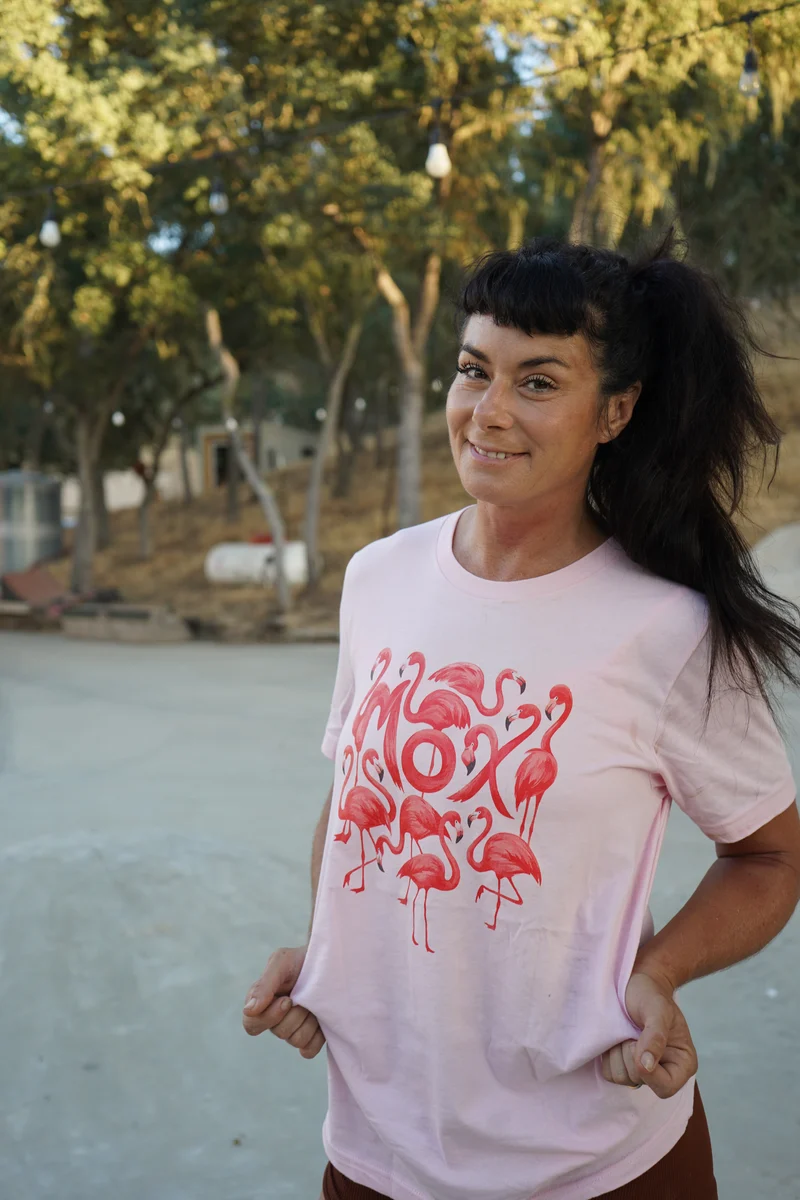 Moxi Flamingo Roller Skate T-Shirt